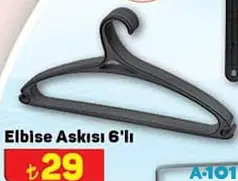 ELBİSE ASKISI 6'LI ELBİSE ASKISI 6'LI